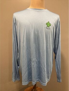 Team 365 John's Pass Florida Mens 2XL Blue Long Sleeve Performance Shirt MINT